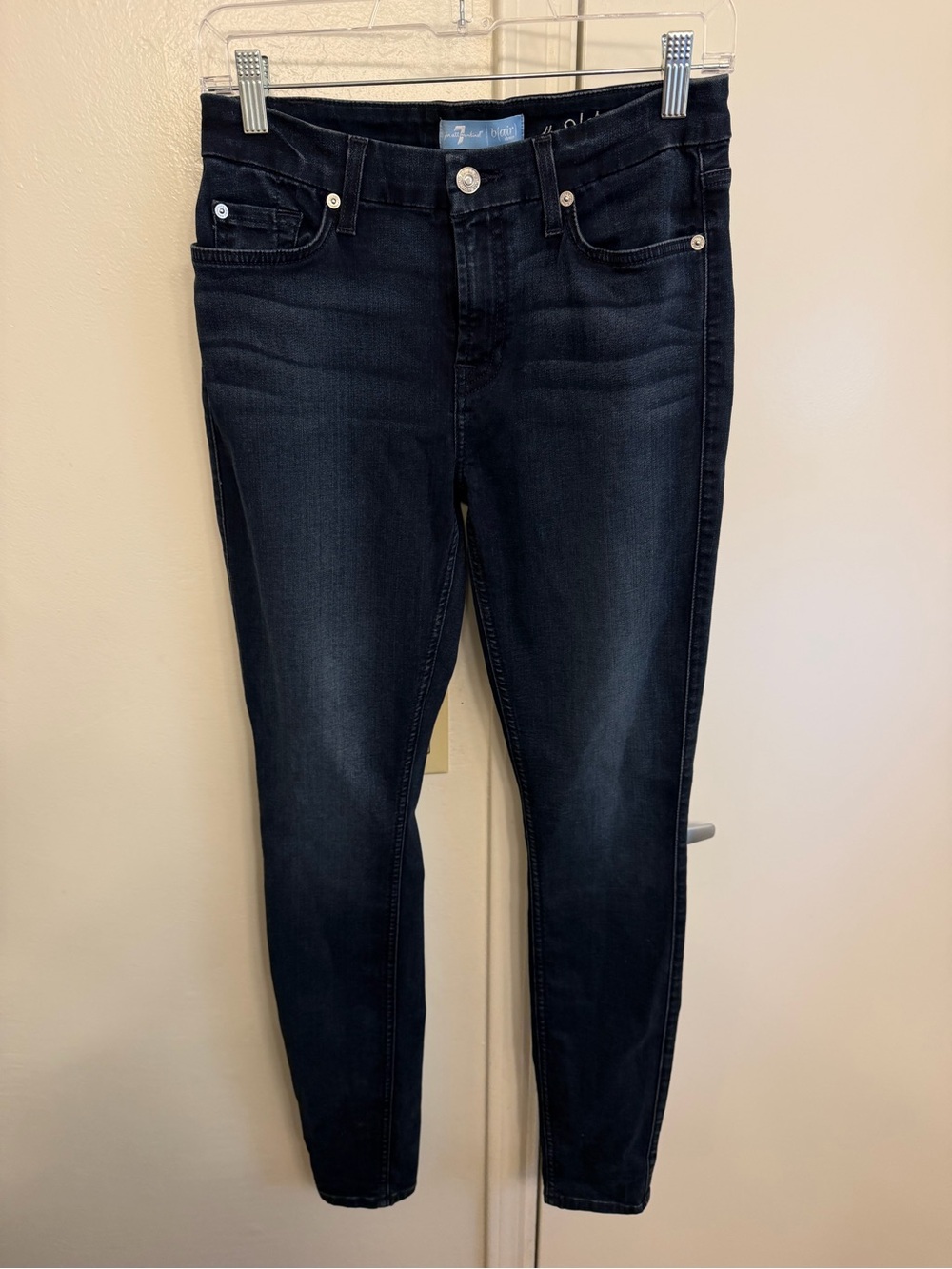 7 For All Mankind Women's Dark Skinny Jeans Size 27